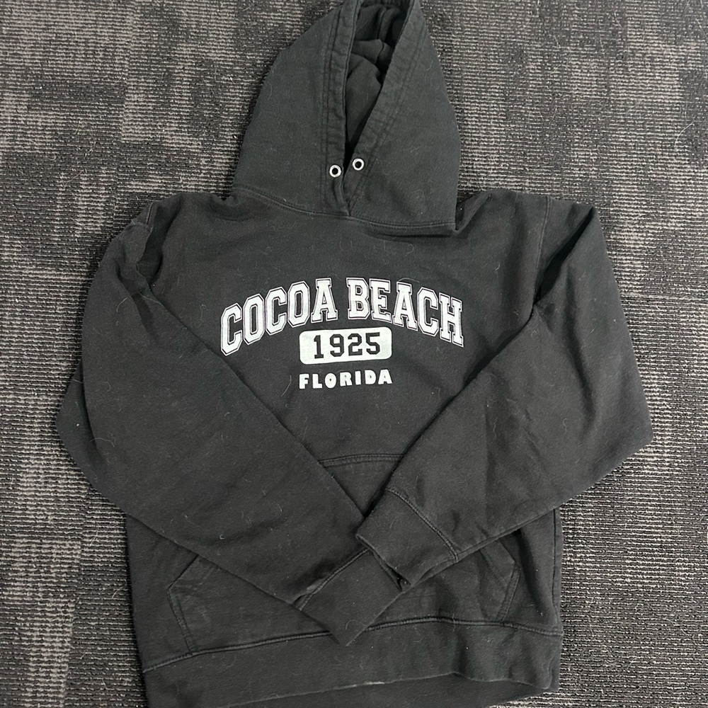Cocoa Beach Black Hoodie for Men